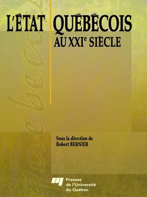 cover image of L' État québécois au XXI<sup>e</sup> siècle
